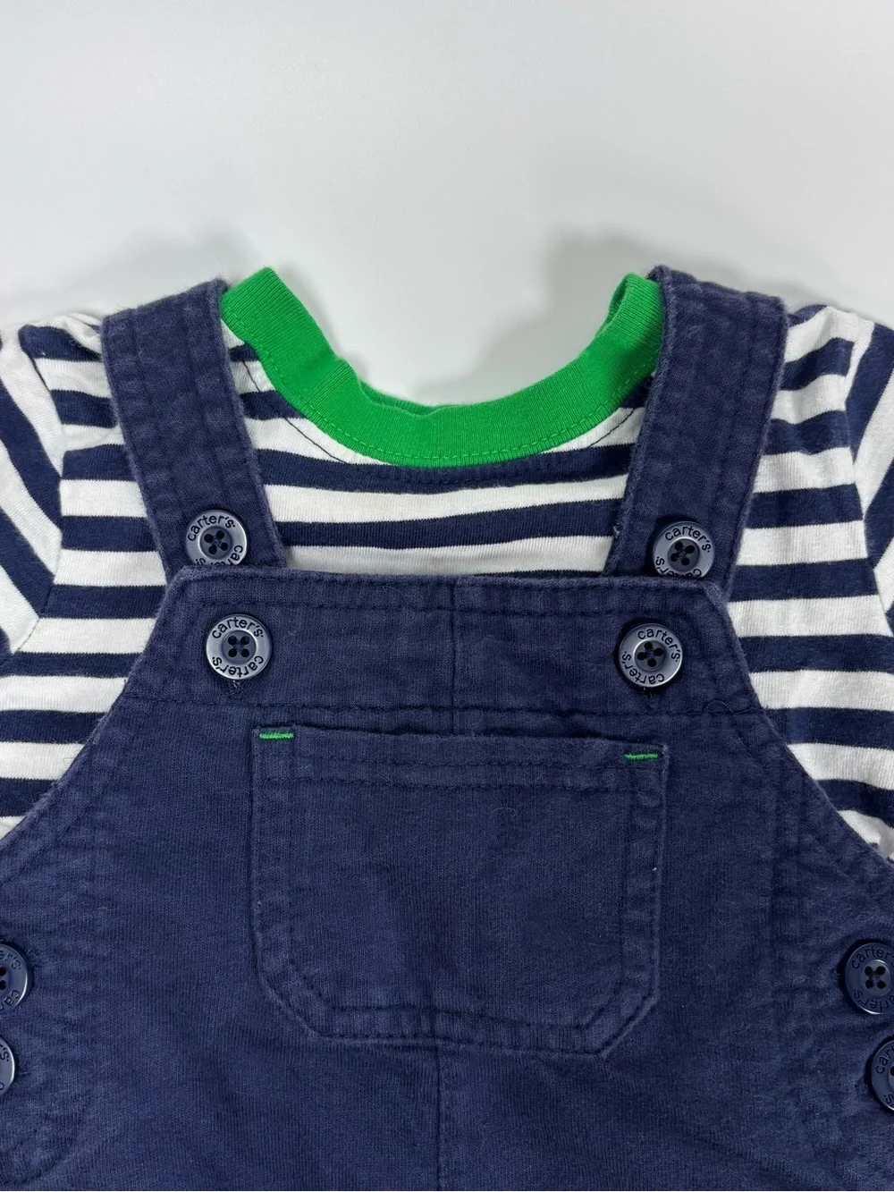 Carter’s Baby Boy 2 Outfit Bundle 9M Tiger & Dinosaur Shortall Matching Sets